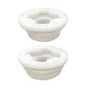 Bung Cap 2" Combo with Gasket for 55 Gallon Plastic Drums -12pc (6 Each Size Thread) Made in USA