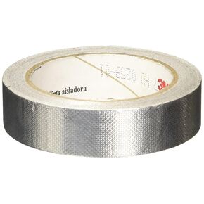 3M 1345 0.5" x 18yd Silver Tin/ Copper/Acrylic Adhesive Embossed Foil Tape 0.004" Thick, 18 yd length, 0.5" width, 1 roll