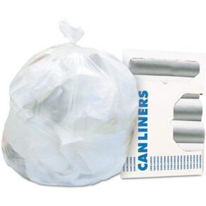 Heritage Z8648VNR01 High-Density Coreless Can Liners, 56 gal, 16 mic, 43 x 48, Natural, 200/Carton