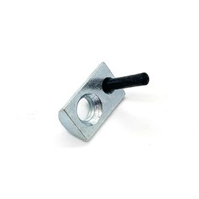 1/4-20 Roll in T-Nut with Flexible Rubber Handle (96 Pack) 10 Series Compatible with 80/20 3791 Bright Zinc, 1347-96
