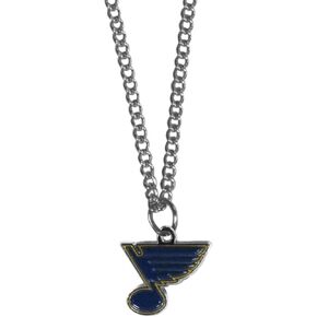 NHL Siskiyou Sports Fan Shop St. Louis Blues Chain Necklace with Small Charm 22 inch Team Color