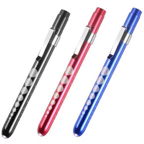 Primacare DL-9326 Aluminum Diagnostic Reusable Penlights | Pupil Gauge | 6-Inch LED Medical Pen Light | Professional Medical Supplies for EMT, Nurses, Doctors, Dentists & Hospitals | Multicolor 3 Pack