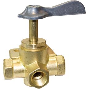 SeaSense 1/4-Inch NPT Female Three-Way Valve Click