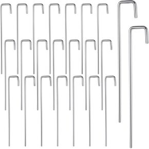 20 Pcs Table Tennis Net J Pin Replacement Sports Table Tennis Net Clip Insert for Table Tennis Accessories