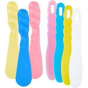 OLYCRAFT 7 Pcs Dental Plastic Spatulas Plastic Brushes Heat-resistant Non-stick Flexible Spatula for Alginate Spatula Plaster Spatula 1 Set 7 Colors in Kuwait