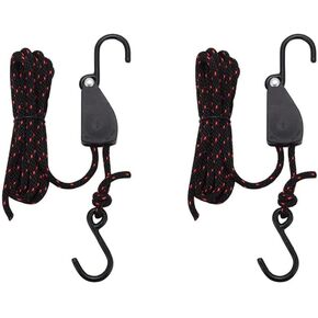 XhuangTech كاياك وزورق القوس وحزام ربط ستيرن 1/4 بوصة ينمو خفيفًا شديد التحمل وحبل قابل للتعديل 2 حزمة in Kuwait