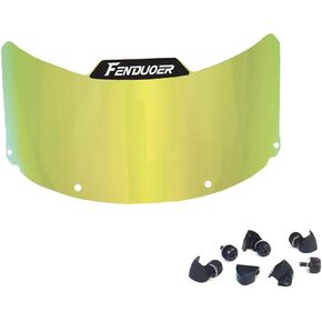 Softball/Baseball Mask Visor, Eye-Shield for All Defense Fielder’s Mask Sports Sunglasses(Clear Gold)