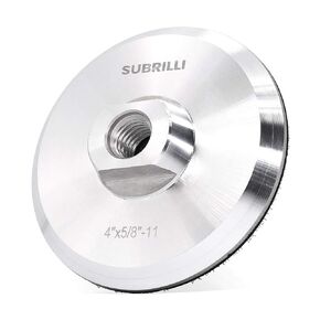 4" Aluminum Backer Pad/Backing Plate Holder for Counter Edge Tight Corner Surface Sanding Polishing-Arbor 5/8" 11