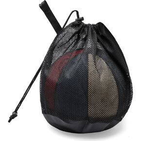 شبكة حقيبة كرة واحدة، 1P/ 2P شبكة حقيبة كرة السلة مع جيب بسحاب، حقيبة ظهر بحمالة الرباط لحقيبة تخزين كرة السلة والكرة الطائرة in Kuwait