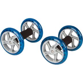 Trademark Innovations 6" Diameter Core Abdominal Exercise Roller Wheels (1 Pair), Blue