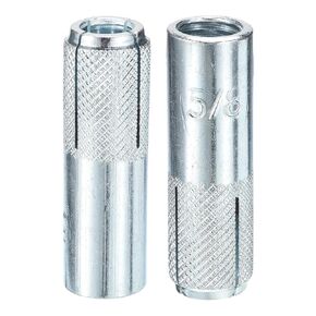 5/8" x 2-1/2" Drop-in Anchors - 10 Pack - Good for Dry Walls Hollow Bricks Plaster - Carbon Steel Sleeve Anchors Tool Expansion Anchors - Silver