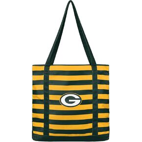 FOCO NFL Team Logo Stripe Canvas Tote Bag