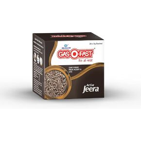 CONFETTIWOW Mankind Gas-O-Fast for Relieving Acidity, Active Jeera- 5 g Sachet (Pack of 24)