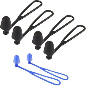 3 Pair Swimming Ear Plugs with Hanging Rope Anti-Lost Earplugs Corded Lanyard Attachment for Swim Goggles Glasses Diving Gear Water Sports Scuba Dive Divers