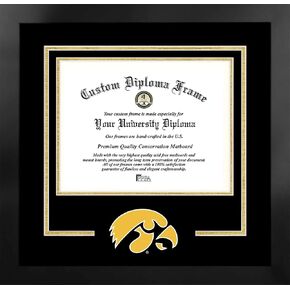 إطار صور الحرم الجامعي NCAA للجنسين Spirit Diploma Manhattan باللون الأسود مع طباعة حجرية إضافية (توفير القيمة 59 دولارًا)