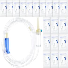 20 Pcs Dental Implant Irrigation Tubing 118 Inch Dental Disposable Irrigation Tubes Packaged Tubing for W&H or Compatible Sized Tubing Irrigation