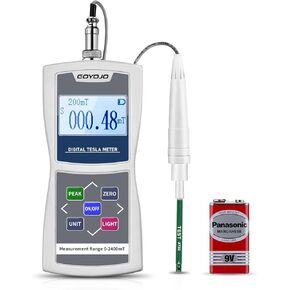 جهاز قياس غاوس رقمي محمول باليد 0-2400mT مع مسبار معدني عالي الدقة لاختبار المجال المغناطيسي للسطح تسجيل تلقائي/يدوي للبيانات يتمتع بدقة وظيفة N/S ±5% in Kuwait