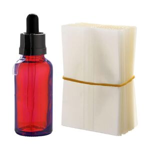 200Pcs PVC Heat Shrink Wrap Film for Glass Bottles 30ml, Clear Heat Shrink Wrap/Shrink Wrap Bottle