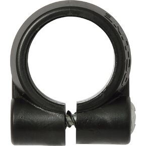 Loc-Line Coolant Hose Component, Black Acetal Copolymer, Element Clamp with Screw, 1/4" Diameter, 1/4" Hose ID (Pack of 20)