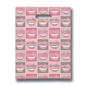 All Smiles Dental Giveaway Bags, 8" x 10", 100 Pack