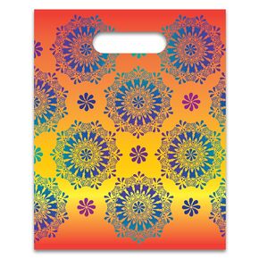 Practicon Molar Kaleidoscope Dental Giveaway Bags, 8" x 10", 100 Pack