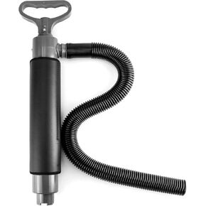 QWORK Bilge Pump with Reversible Hose, Manual Bilge Pump, Hand Water Pump, Portable Kayak Hand Water Pumps with Reversible Hose, for Emergency Dewatering On Small Boat, Canoe or Dinghy, 15.5"