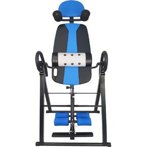 Signature Fitness Foldable Heavy Duty 350 lbs Capacity Inversion Table with Removable Shoulder Rest and Lumbar Support