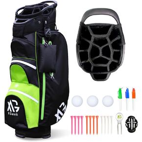 Golf Cart Bag,Lightweight Golf Bag with 15 Way,Premium Golf Club Bags with Rain Cover,Cooler Bag and Golf Accessory Kit,Golf Bags for Men & Women