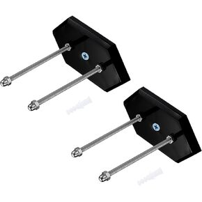 uxcell 2 Pack Skateboard Hanger Wall Mount Acrylic Skateboard Wall Hanger Storage Rack Durable Holder Rack Floating Effect Vertical Storage for Display Your Skateboard, Black