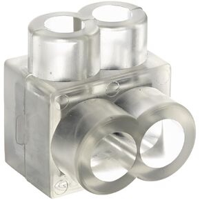Burndy BIT4 Unitap Clear Insulated Multiple Tap Connector, 14 - #4 AWG/kcmil Wire Range, 1.16" Width, 1.16" Length, 1.25" Height