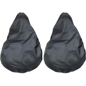 Black Pack of 2 Bicycle Bag Waterproof Storage Bag Water for Seat Cycling Tail Back Bag Mountain Bike Road Bike Packs Bike Protective Cover Accessories