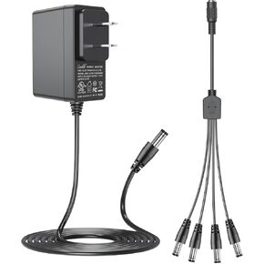 6FT UL Listed AC Adapter Compatible with Lemax # 74707 74706 4.5 VOLT Spooky Town Accessory Lemax Christmas Village Accessory 74227 74228 74231 54387 54388 74201 with 4 Long Output Jacks