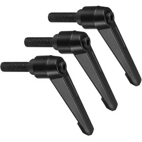 Clamping Lever Handles, M8 x 40mm Male Thread, Adjustable Quick Release Locking Rotating Bolt Knobs Black - (Applications: for Lathe Machinery), 3-Pieces