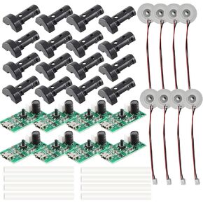 8 Pack Atomization Disc, 5V USB Humidifier Module Mirco Interface Atomization Drive Circuit Board Circuit Board Atomization Module Atomizer DIY Incubation Experimental Equipment