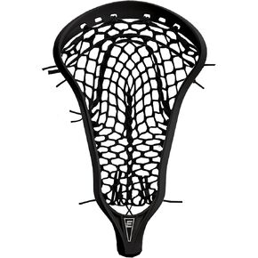 Epoch Lacrosse - Women's Lacrosse Head Purpose 10° Strung with Pro Pocket - Composite Injected Polymer Lacrosse Stick Head, Knot Lock Technology, 10° Bottom Rail - Black
