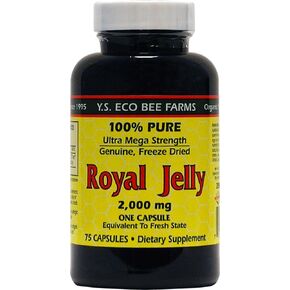 YS BEE Farms Royal Jelly 2000 Mg, 75 CT