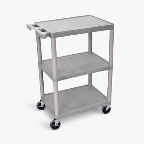 FSE Luxor 373-HE34-G Utility Cart - 3 Shelves Structural Foam Plastic