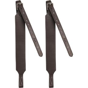 Exion Wide Stability Stirrup Leathers - Dressage Stirrup and Jumping Stirrup Leathers (Havana Brown, 48 inch)