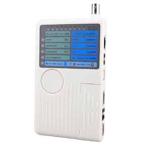 Ethernet Cable Tracker LAN Network Cables Tester Multifunction Line Finder Measure for CAT5 CAT6 RJ45 RJ11 with Network Maintenance Collage Telephone Line Test Earphones for Cable Collage