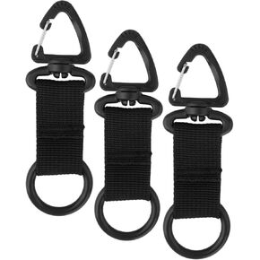 3 Pieces Scuba Octopus Holder, Silicone Diving Regulator Octopus Retainer Octo Mouthpiece with Spring Clip and 1" Webbing for Scuba Underwater Diving