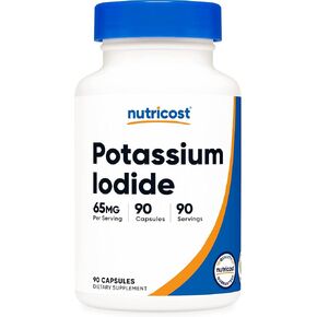 Nutricost Potassium Iodide (KI), 90 Capsules, 65mg Potassium Iodide Per Serving, Vegetarian, Non-GMO & Gluten Free