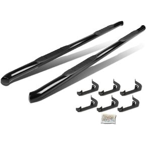 DNA MOTORING STEPB-GBP-002 3 Inches Wide Stainless Steel Side Step Nerf Bar Running Boards Compatible with 07-18 Silverado 1500/2500HD