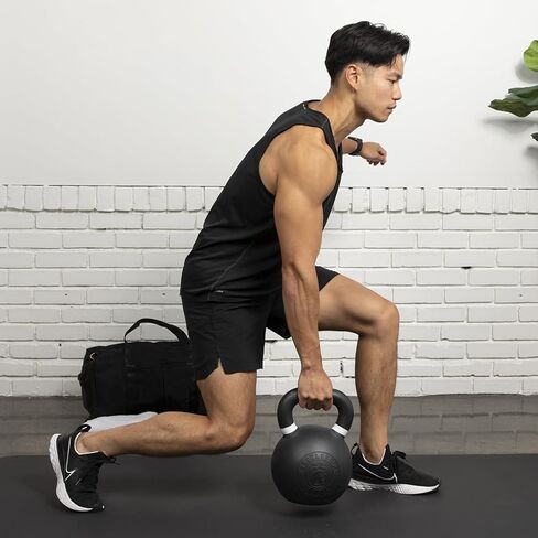 Kettlebell Kings | Powder Coated Kettlebells Weight 80LB | Hand weights Workout Gym Equipment & Strength training sets for Women & Men | Weights set for Home Gym (5-90LB) in Saudi Arabia