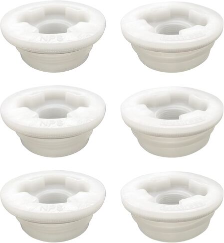 Bung Cap 2" Combo with Gasket for 55 Gallon Plastic Drums -12pc (6 Each Size Thread) Made in USA in Kuwait