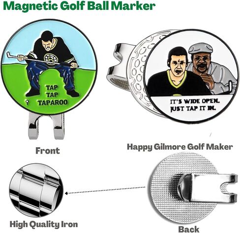 Golf Ball Marker with a Standard Magnetic Hat Clip, Funny Golf Ball Marker Hat Clip for Men Women, Premium Golf Gifts for Men Women, Golf Accessories for Golf Lovers in Saudi Arabia