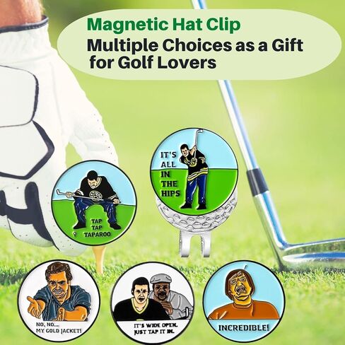 Golf Ball Marker with a Standard Magnetic Hat Clip, Funny Golf Ball Marker Hat Clip for Men Women, Premium Golf Gifts for Men Women, Golf Accessories for Golf Lovers in Saudi Arabia