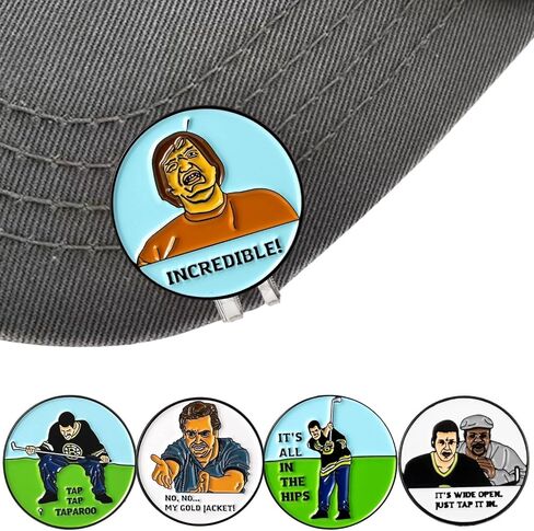 Golf Ball Marker with a Standard Magnetic Hat Clip, Funny Golf Ball Marker Hat Clip for Men Women, Premium Golf Gifts for Men Women, Golf Accessories for Golf Lovers in Saudi Arabia