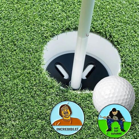 Golf Ball Marker with a Standard Magnetic Hat Clip, Funny Golf Ball Marker Hat Clip for Men Women, Premium Golf Gifts for Men Women, Golf Accessories for Golf Lovers in Saudi Arabia