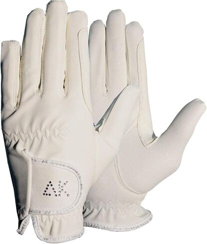 AK Horse Riding Gloves Ladies, Men & Kids Equestrian Gloves with Stones AKRS-6710 in Kuwait