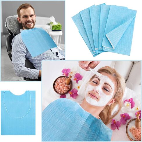 120 قطعة من مرايل الأسنان للاستعمال مرة واحدة، 3 مرايل مضادة للماء لطبيب الأسنان، مرايل أسنان زرقاء كبيرة مقاس 13 × 18 بوصة، مرايل للمريض للاستعمال مرة واحدة لإصلاح وشم الأسنان وتقليم الأظافر وتمديد الرموش in Kuwait